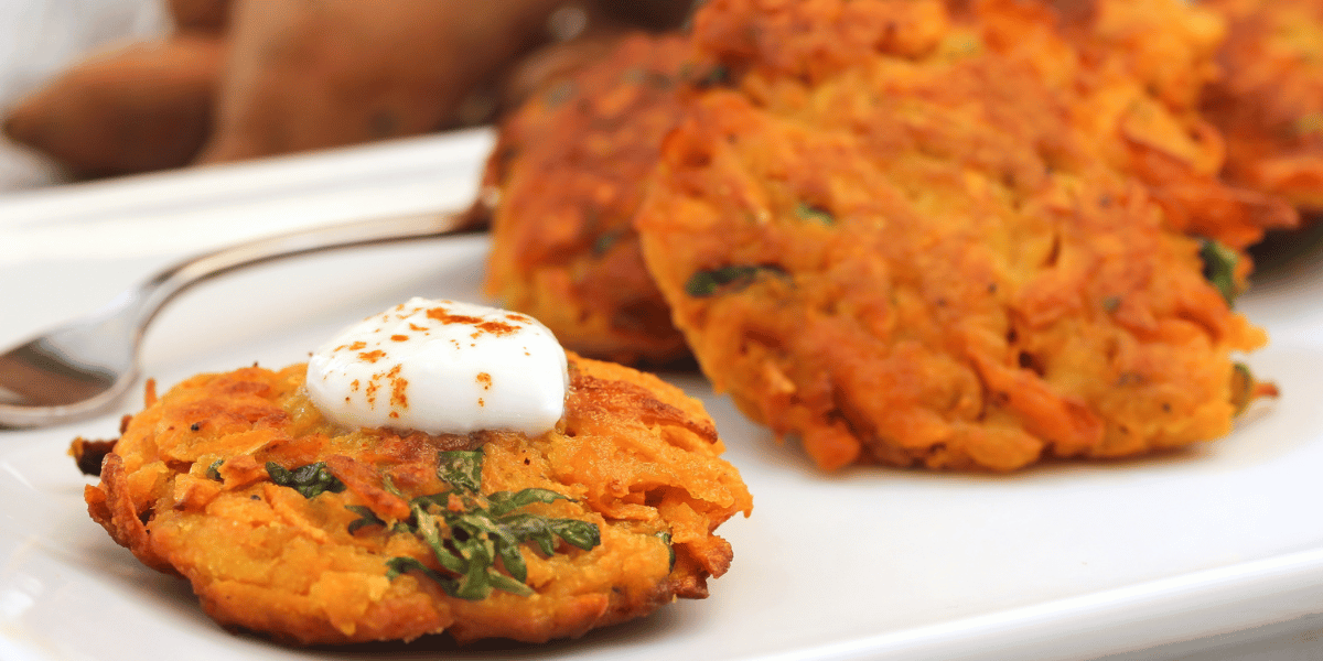 Baked Sweet Potato Latkes