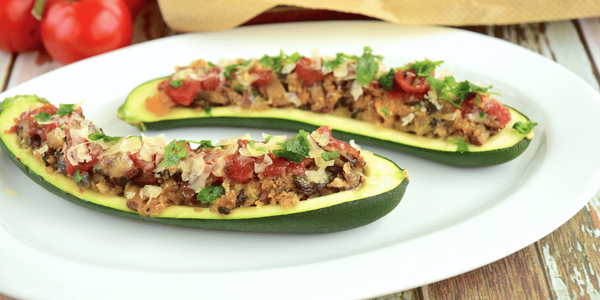 Venison Zucchini Boats