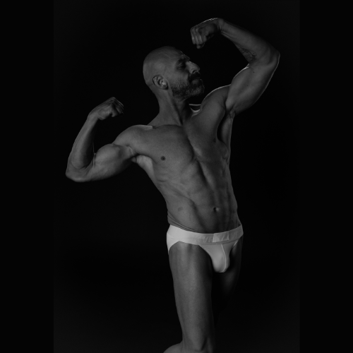 Antonio Palacios posing for Stark Naked 2024 competition