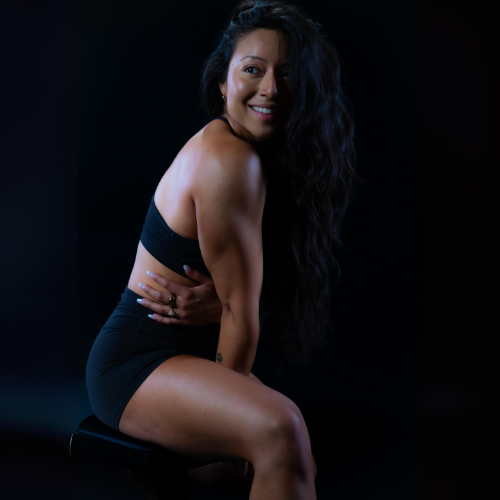 Stephanie Urbina posing for Stark Naked 2024 competition